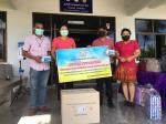 รับมอบหน้ากากอนามัย จากสันนิบาตเทศบาลจังหวัดพัทลุง