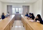 ประชุมการจัดเตรียมการต้อนรับนักกีฬาเปตอง ที่ได้รับรางวัลในการแข่งขันกีฬาเปตอง ”ศรีเกษเกมส์“